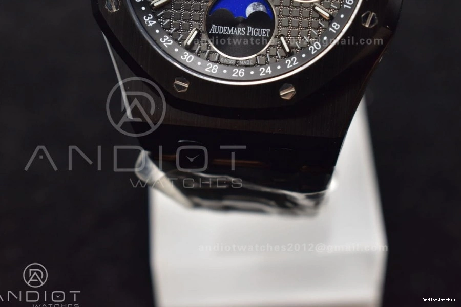 1044 APSF1:1 Calendar Ceramic V Edition Black A5134 41mm Oak Royal Dial GoAnywhere Perpetual Bracelet Black Ceramic on Best 0128